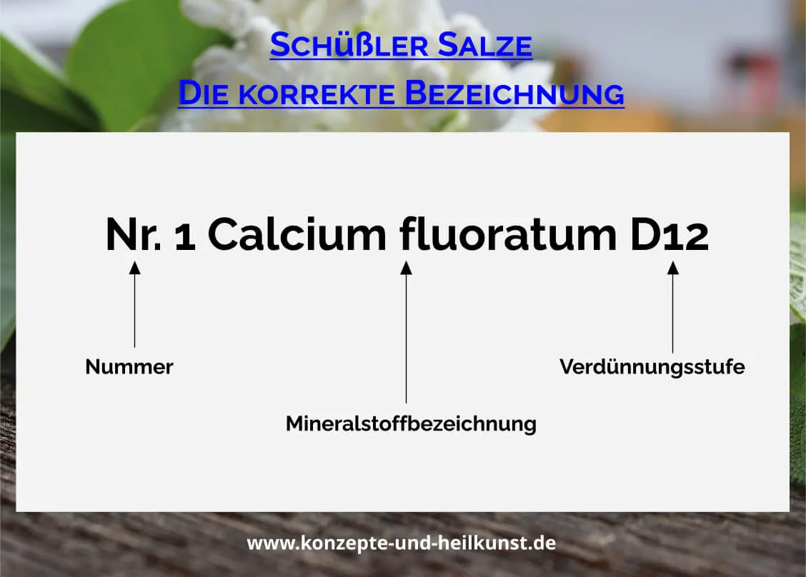 Schüßler Salze - Die korrekte Bezeichnung